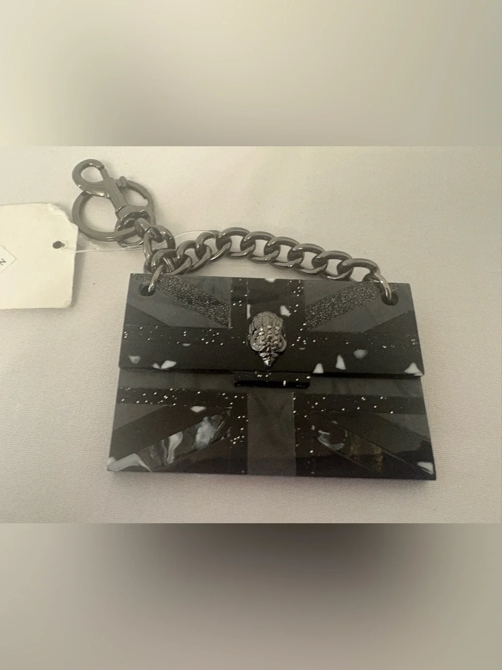 Kurt Geiger London Kensington Union Jack Acrylic Keychain